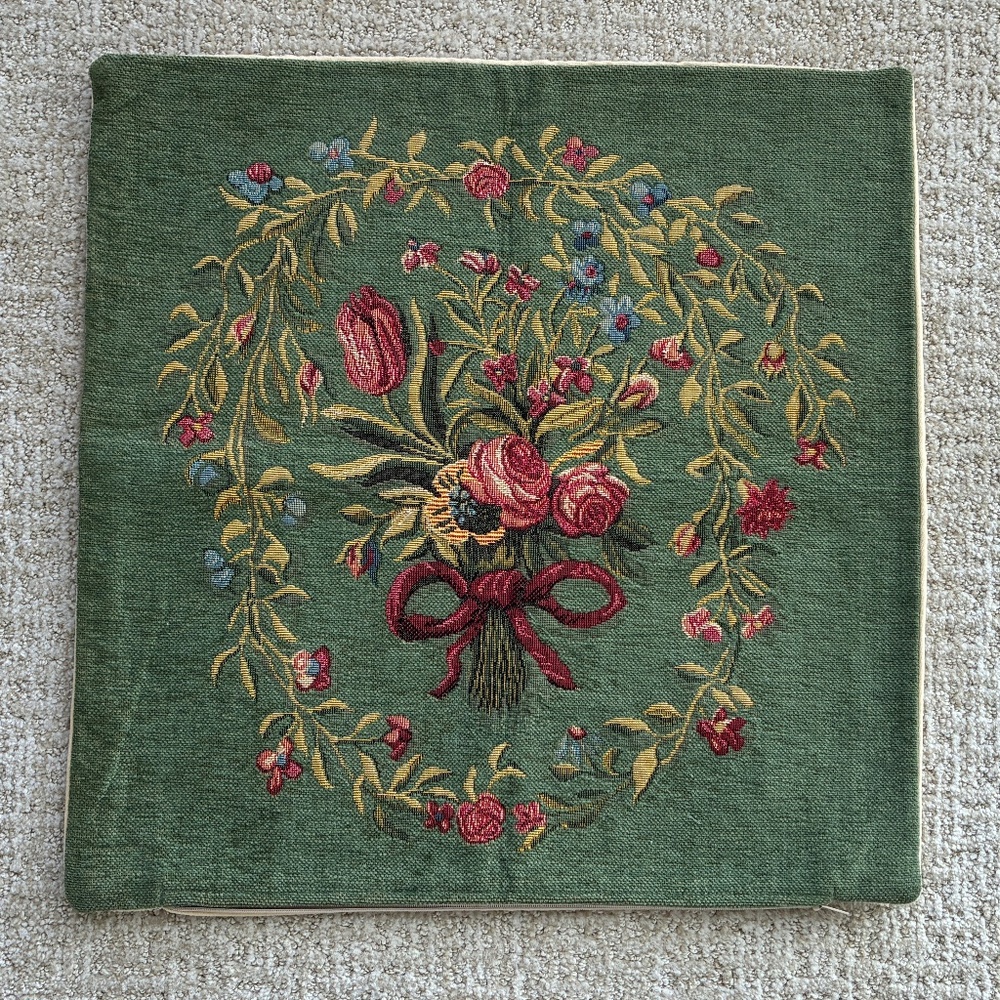 NWT Jules Pansu Vintage French Country Tapestry Pillow Cover - Picture 3 of 7